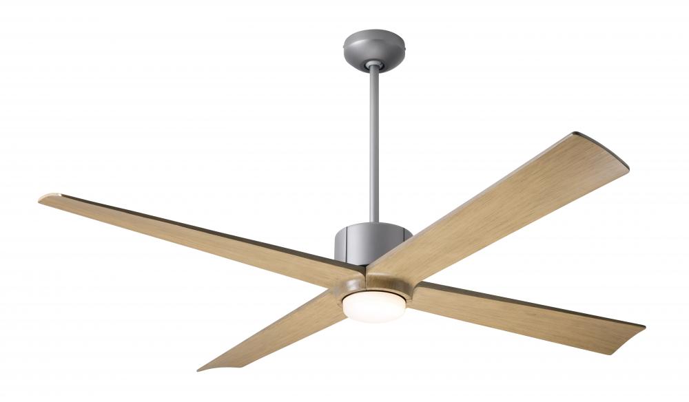 Nouveau DC Fan; Graphite Finish w/ Matte Black; 56" Maple Blades; 17W LED; Remote Control