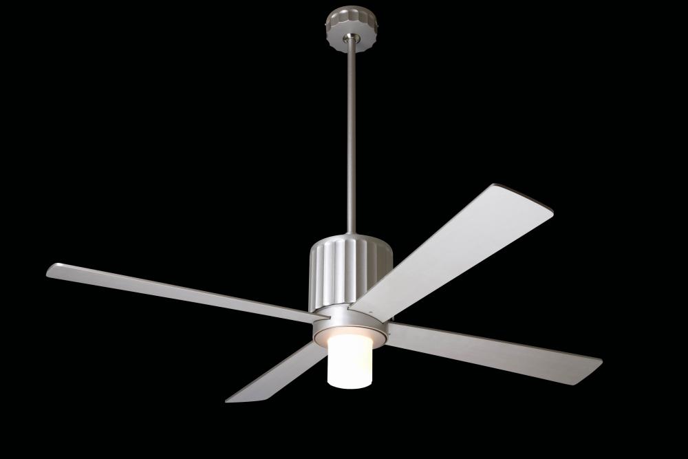 Flute Fan; Textured Nickel Finish; 42" Nickel Blades; 75W G9 Halogen; Fan Speed and Light Contro