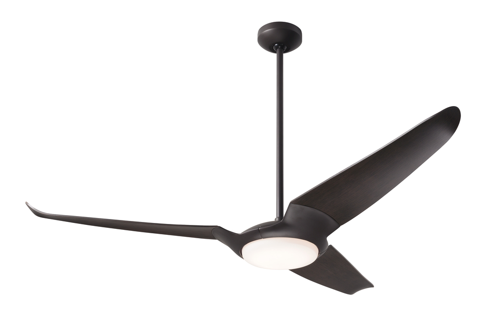 IC/Air (3 Blade ) Fan; Dark Bronze Finish; 56" Ebony Blades; 20W LED; Wall/Remote Combo Control