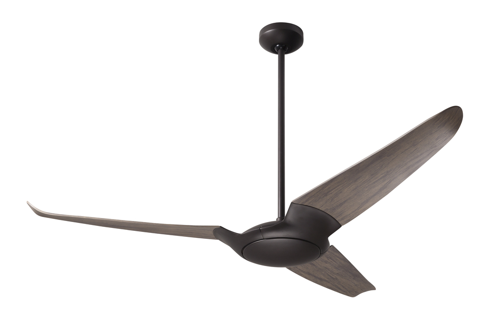 IC/Air (3 Blade ) Fan; Dark Bronze Finish; 56" Graywash Blades; No Light; Wall/Remote Combo Cont