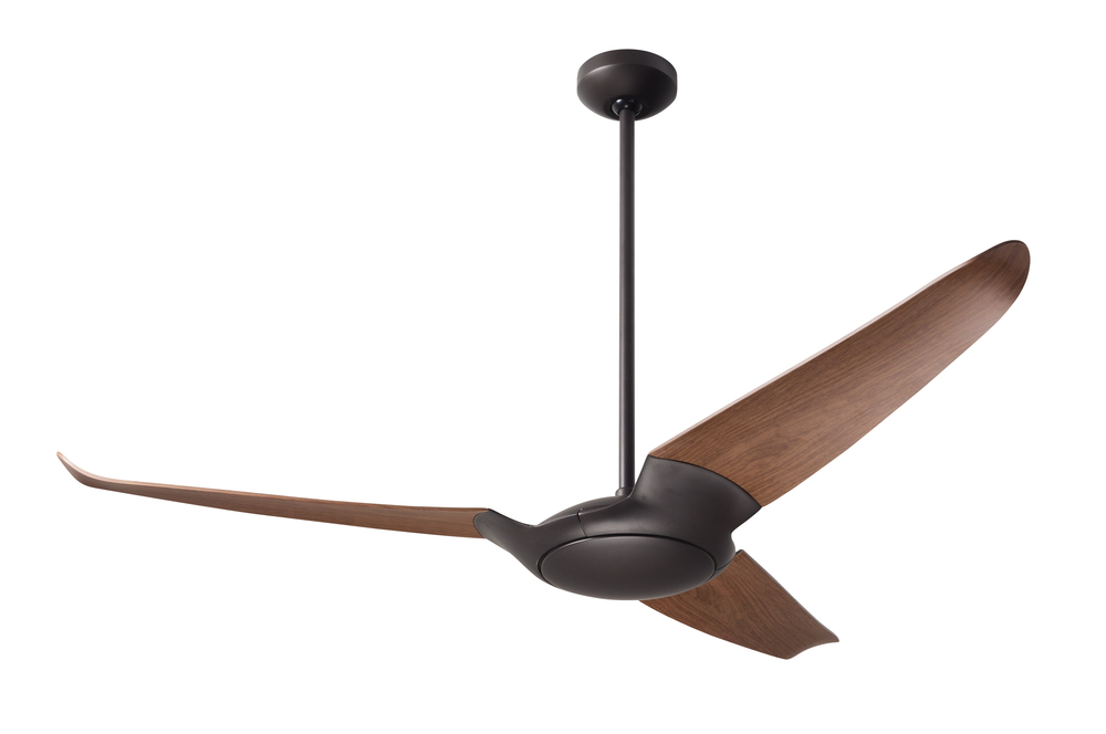 IC/Air (3 Blade ) Fan; Dark Bronze Finish; 56" Mahogany Blades; No Light; Wall/Remote Combo Cont