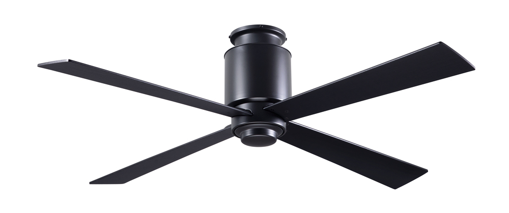 Lapa Flush Fan; Dark Bronze Finish; 50" Nickel Blades; No Light; Fan Speed Control