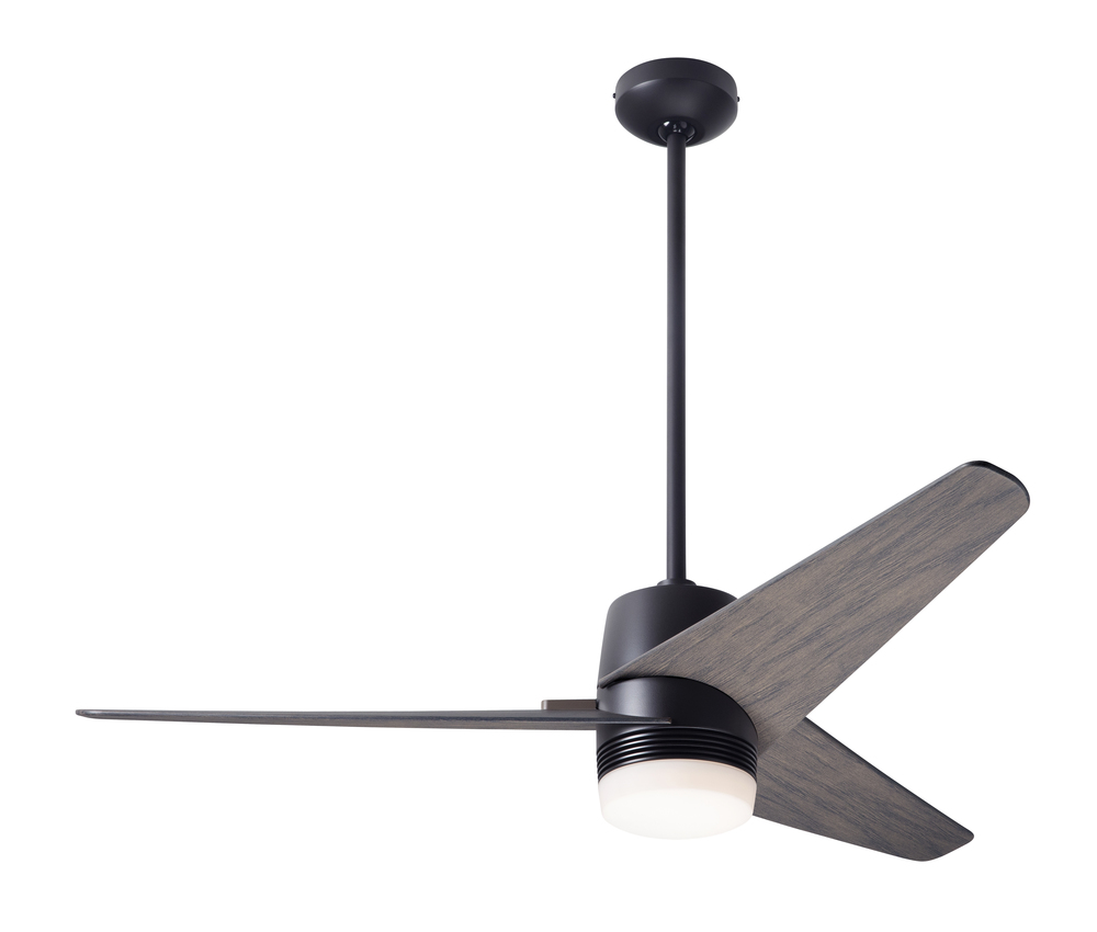 Velo DC Fan; Dark Bronze Finish; 48" Graywash Blades; 17W LED; Wall/Remote Combo Control