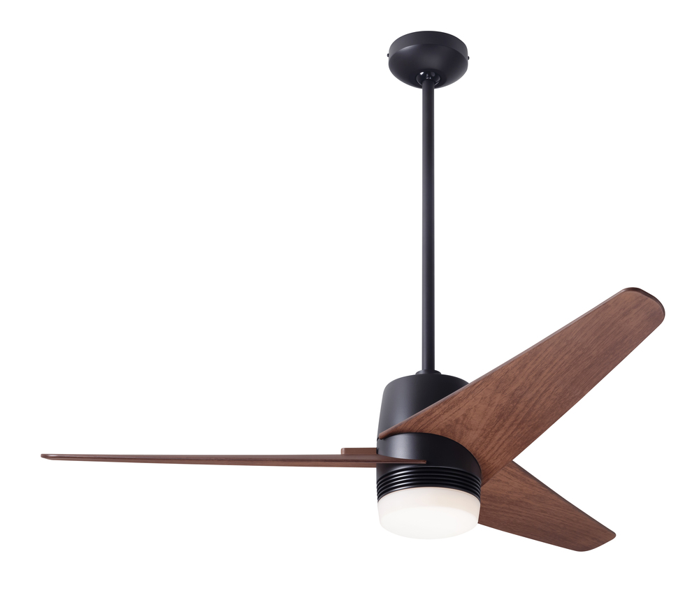 Velo DC Fan; Dark Bronze Finish; 48" Mahogany Blades; 17W LED; Wall/Remote Combo Control