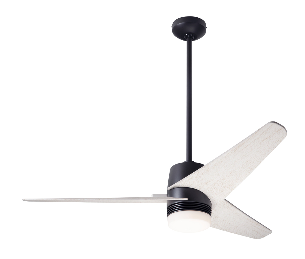 Velo DC Fan; Dark Bronze Finish; 48" Whitewash Blades; 17W LED; Wall/Remote Combo Control