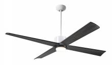 Modern Fan Co. NOU-MWGT-56-EB-271-RC - Nouveau DC Fan; Matte White Finish w/ Graphite; 56" Ebony Blades; 17W LED; Remote Control