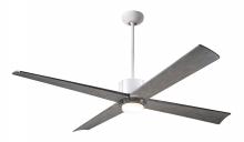 Modern Fan Co. NOU-MWGT-56-GY-271-RC - Nouveau DC Fan; Matte White Finish w/ Graphite; 56" Graywash Blades; 17W LED; Remote Control