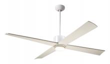 Modern Fan Co. NOU-MWGT-56-WW-271-WC - Nouveau DC Fan; Matte White Finish w/ Graphite; 56" Whitewash Blades; 17W LED; Wall Control