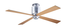 Modern Fan Co. LAP-FM-GV-50-MP-NL-001 - Lapa Flush Fan; Galvanized Finish; 50" Maple Blades; No Light; Fan Speed Control