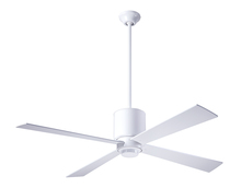 Modern Fan Co. LAP-GW-50-WH-NL-002 - Lapa Fan; Gloss White Finish; 50" White Blades; No Light; Fan Speed and Light Control (3-wire)