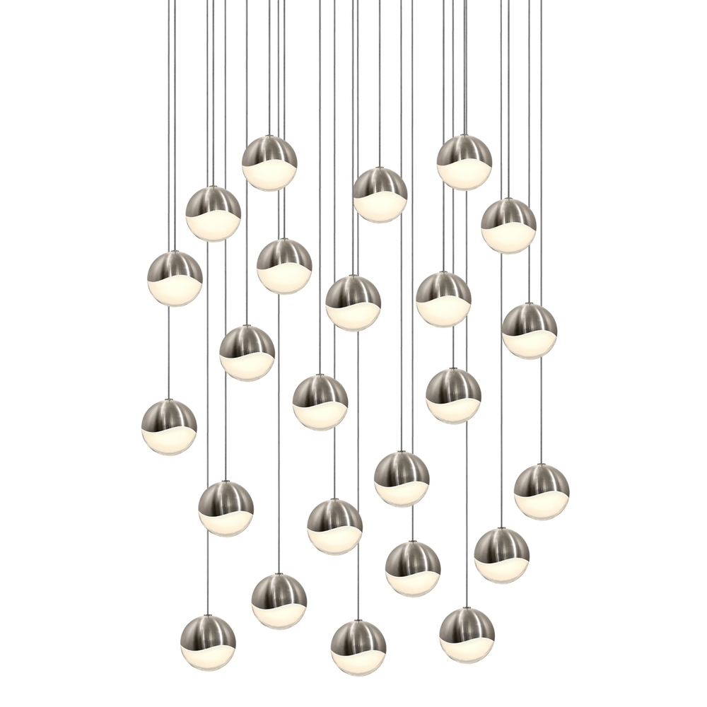 24-Light Round Medium LED Pendant