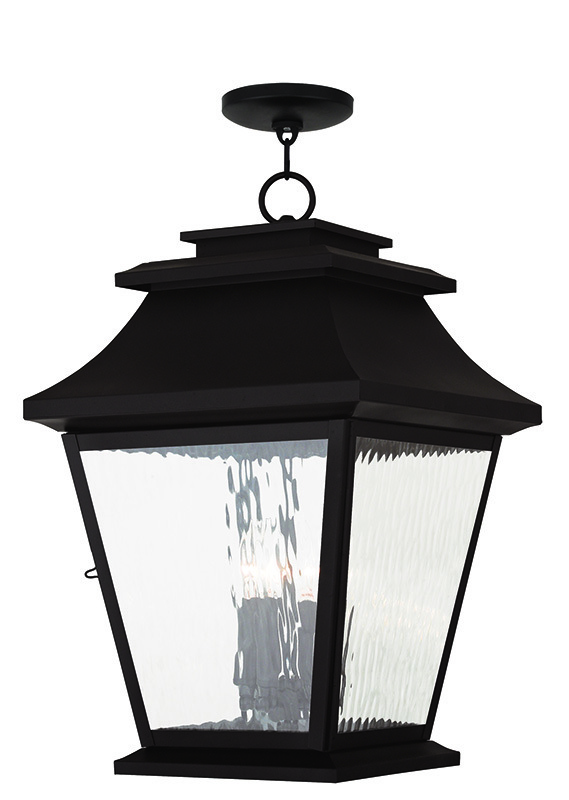 4 Light Bronze Outdoor Chain Lantern