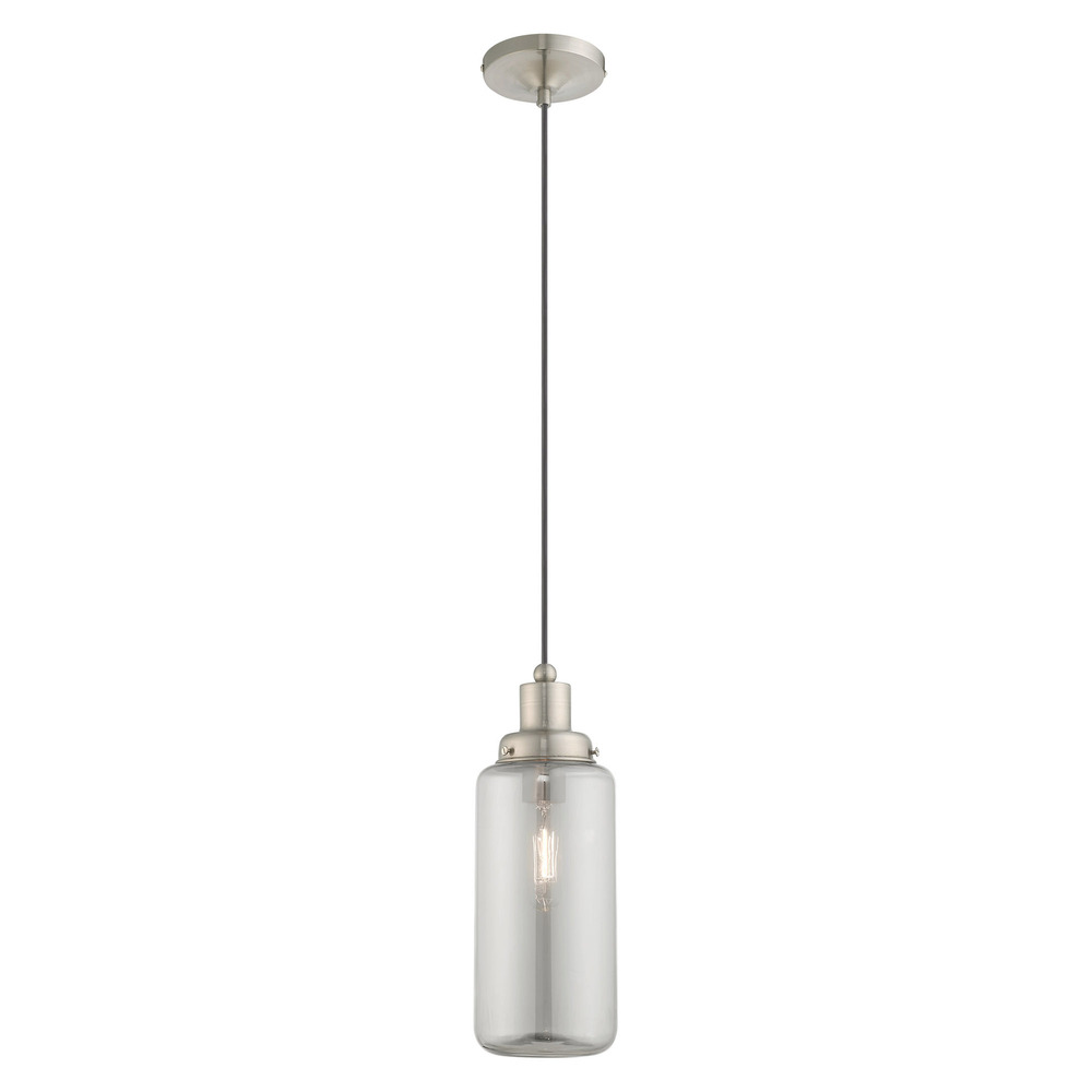 1 Lt Brushed Nickel Mini Pendant