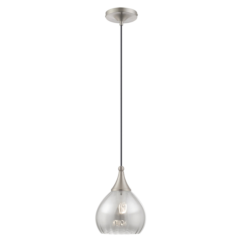 1 Lt Brushed Nickel Mini Pendant