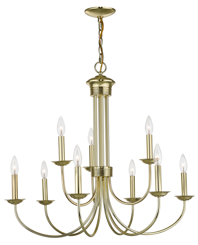 9 Lt PB Chandelier