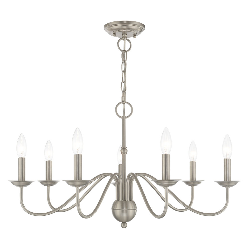 7 Lt Brushed Nickel Chandelier