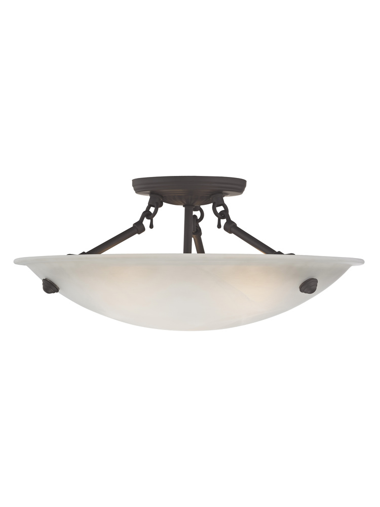 3 Light Bronze Ceiling Mount