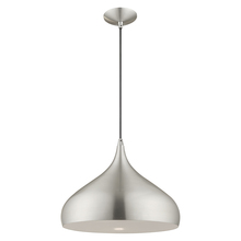 Livex Lighting 41174-66 - 1 Lt Brushed Aluminum Mini Pendant