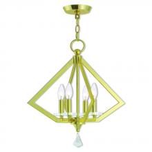 Livex Lighting 50664-02 - 4 Lt PB Mini Chandelier