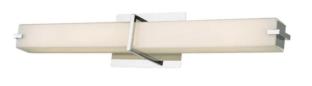 26" Vertical or Horizontal Mount Square Glass Vanity-Wall Fixture with High Output Dimmable LED