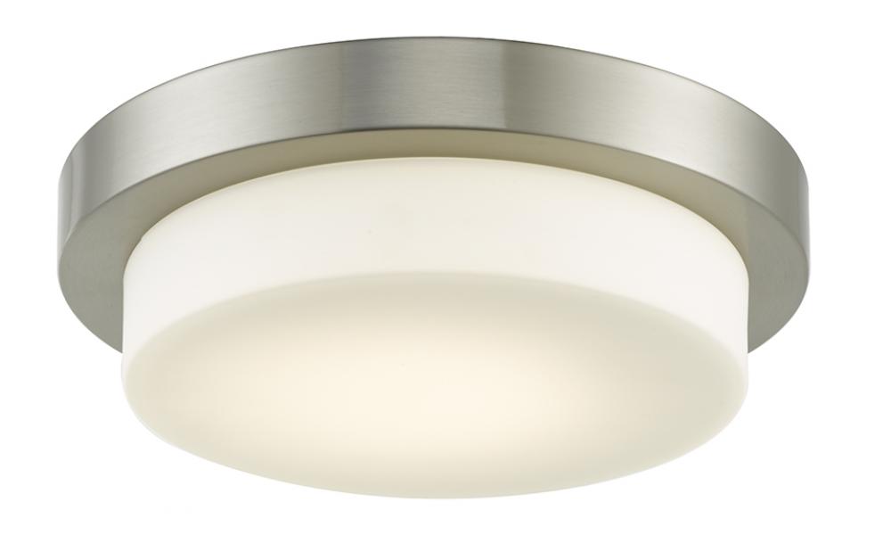 11" Stepped Opal Glass Flushmount with High Output Dimmable LED