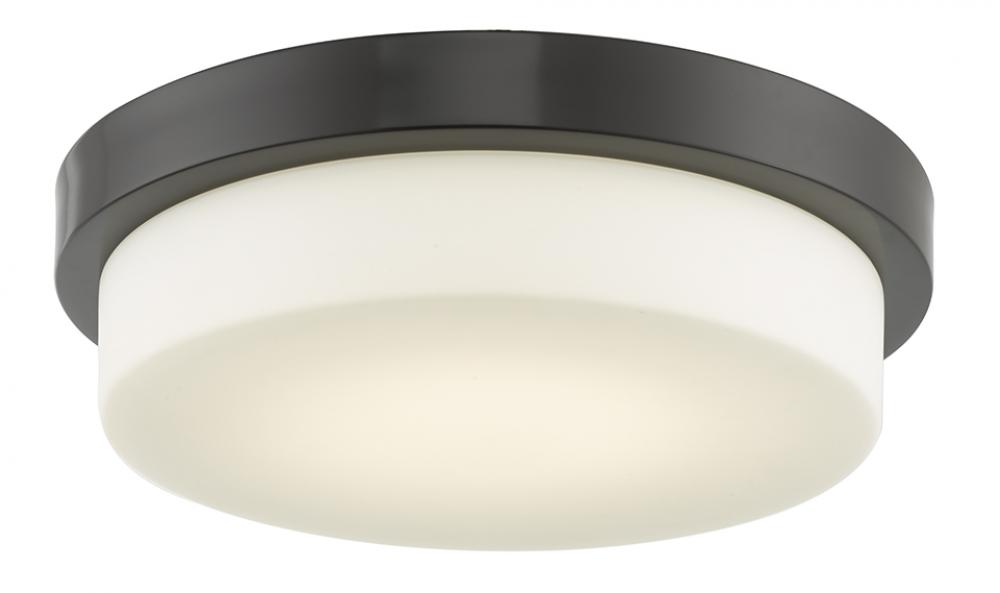 13" Stepped Opal Glass Flushmount with High Output Dimmable LED