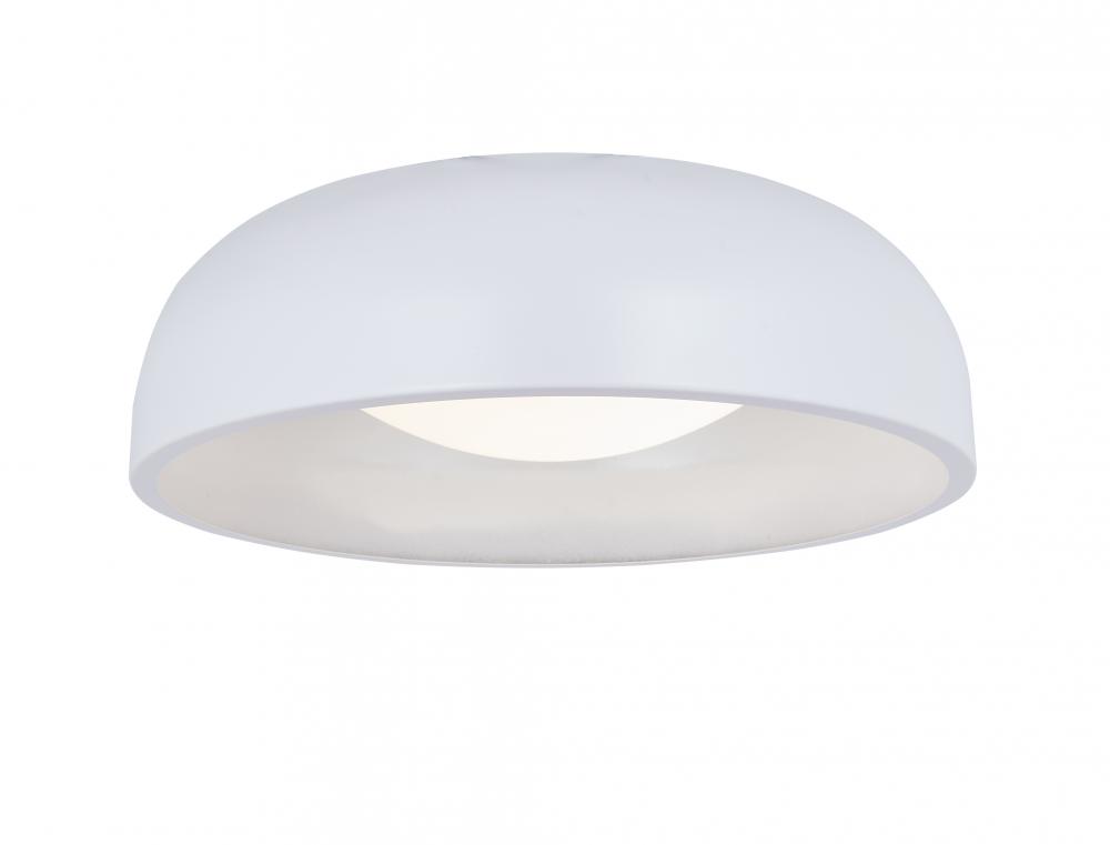 13" 3CCK Inner Curve Flushmount with Opal Glass Diffuser