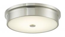 Abra Lighting 30097FM-BN-Spark - 12" Opal Glass Flushmount