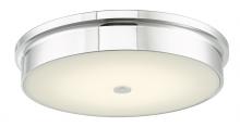 Abra Lighting 30098FM-CH-Spark - 15" Opal Glass Flushmount