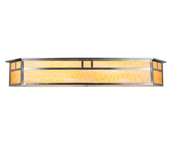 38"W Hyde Park Double Bar Mission Vanity Light