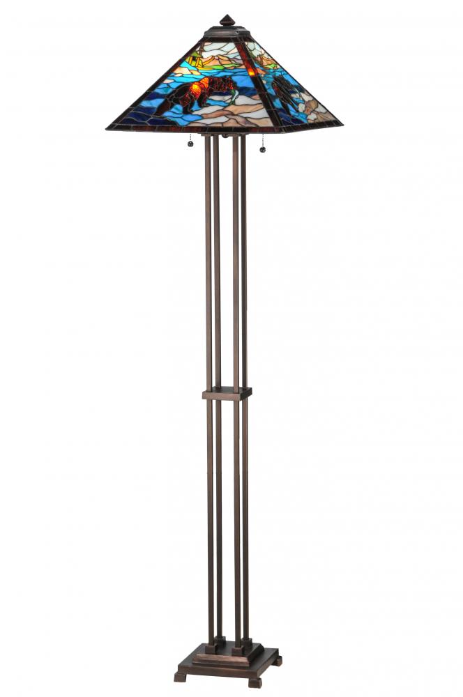 62.5" High Grizzly Bear Floor Lamp