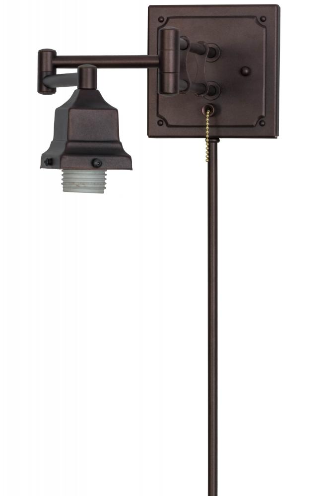 5-12.5"W Mahogany Bronze 1 LT Adjustable Wall Sconce Hardware