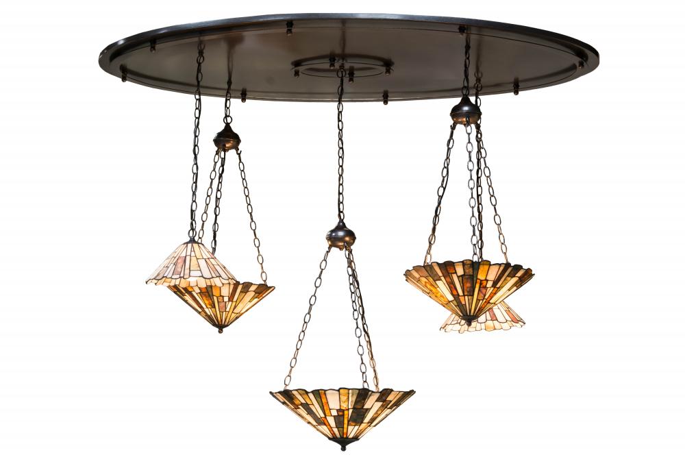 72"L Delta Jadestone 5 LT Cascading Pendant