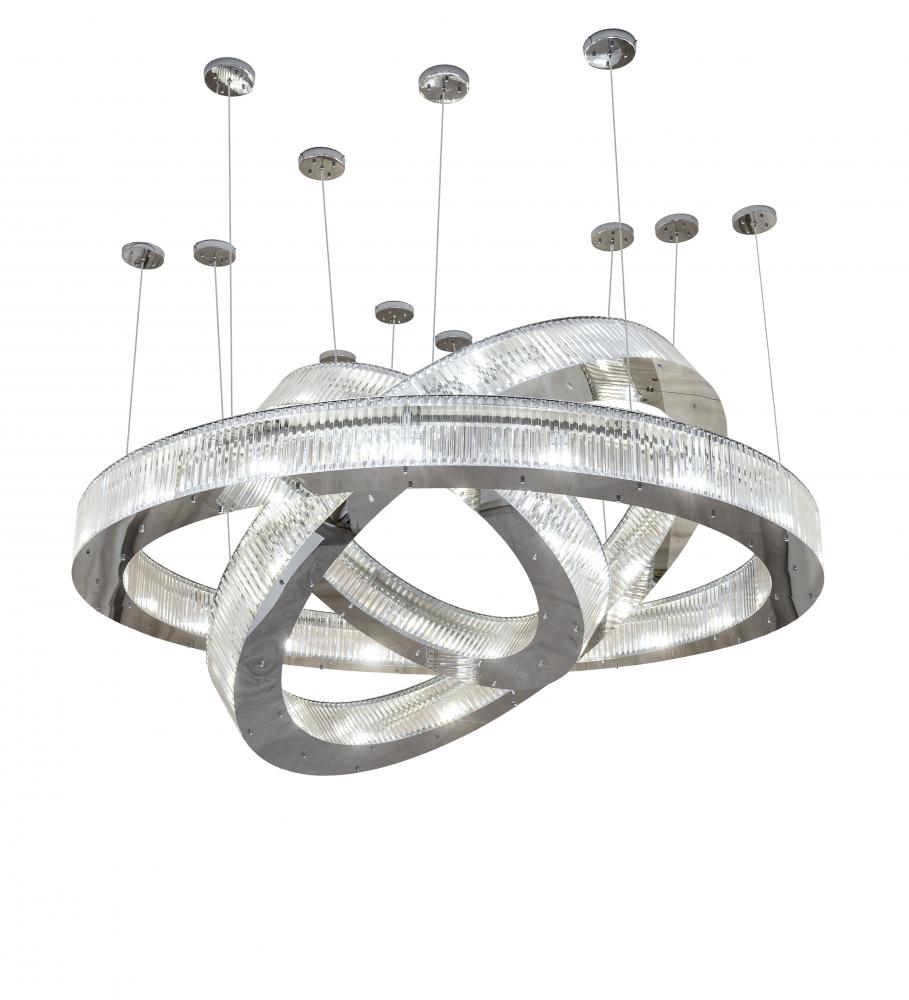 90" Wide Beckam 3 Ring Chandelier