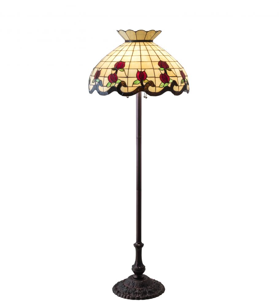 62" High Roseborder Floor Lamp