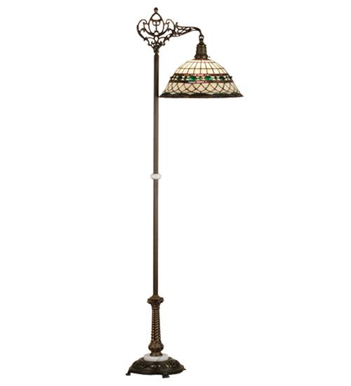 70"H Tiffany Roman Bridge Arm Floor Lamp