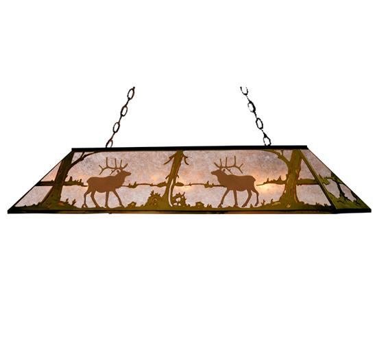 72" Long Elk at Lake Oblong Pendant