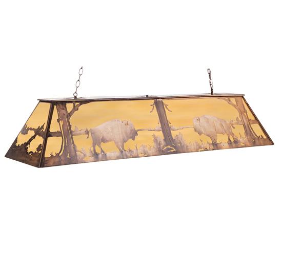 61"L Buffalo Oblong Pendant