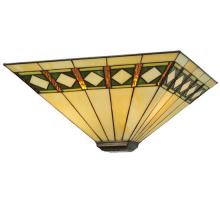 Meyda Blue 11106 - 17" Square Diamond Band Mission Shade