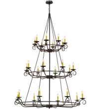 Meyda Blue 115255 - 60"W Estrella 24 LT Three Tier Chandelier