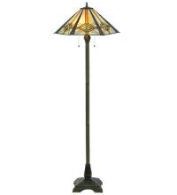 Meyda Blue 118694 - 61"H Crosshairs Mission Floor Lamp