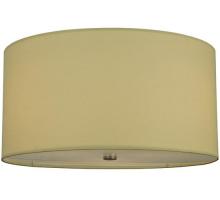 Meyda Blue 126538 - 24"W Cilindro Beige Textrene Flushmount