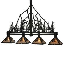 Meyda Blue 132767 - 60" Long Tall Pines 4 Light Island Pendant