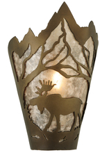 Meyda Blue 136674 - 8"W Moose at Dawn Left Wall Sconce