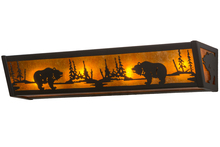 Meyda Blue 14346 - 24"W Bear at Lake Vanity Light