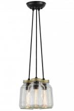 Meyda Blue 145069 - 9" Wide Mason Jar 3 Light Pendant