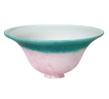 Meyda Blue 14632 - 10"W PINK/TEAL PATE-DE-VERRE BELL SHADE