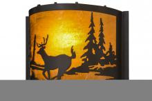 Meyda Blue 152607 - 12"W Deer at Lake Wall Sconce