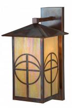 Meyda Blue 153624 - 10"W Seneca Circle Cross Solid Mount Wall Sconce