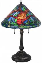 Meyda Blue 154003 - 24.5"H Tiffany Koi Table Lamp